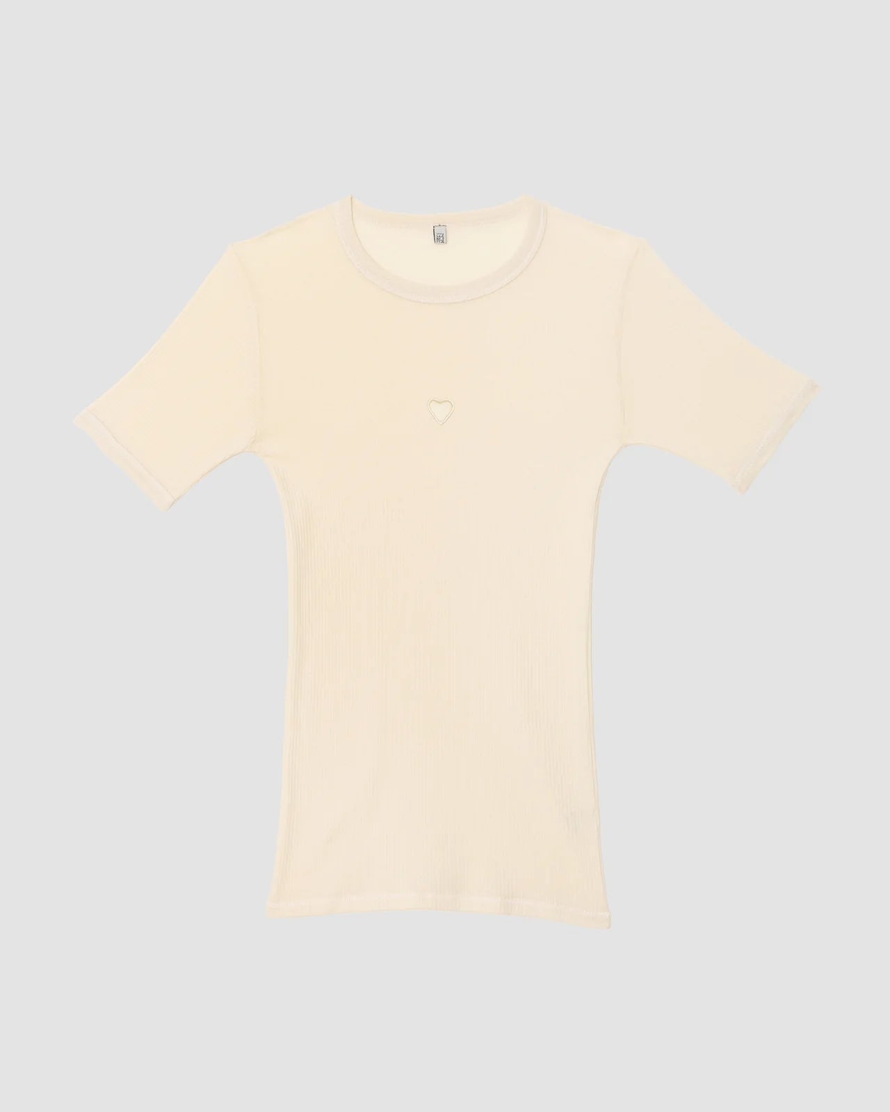 Heart Short Sleeve in Undyed