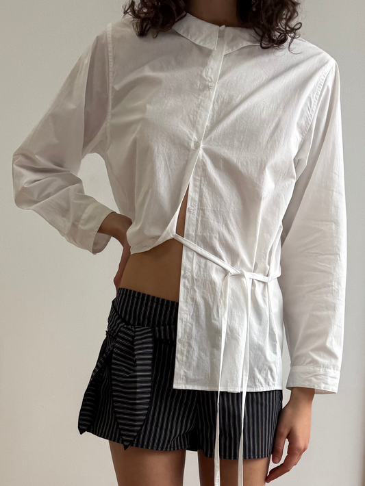 Left Shirt in White