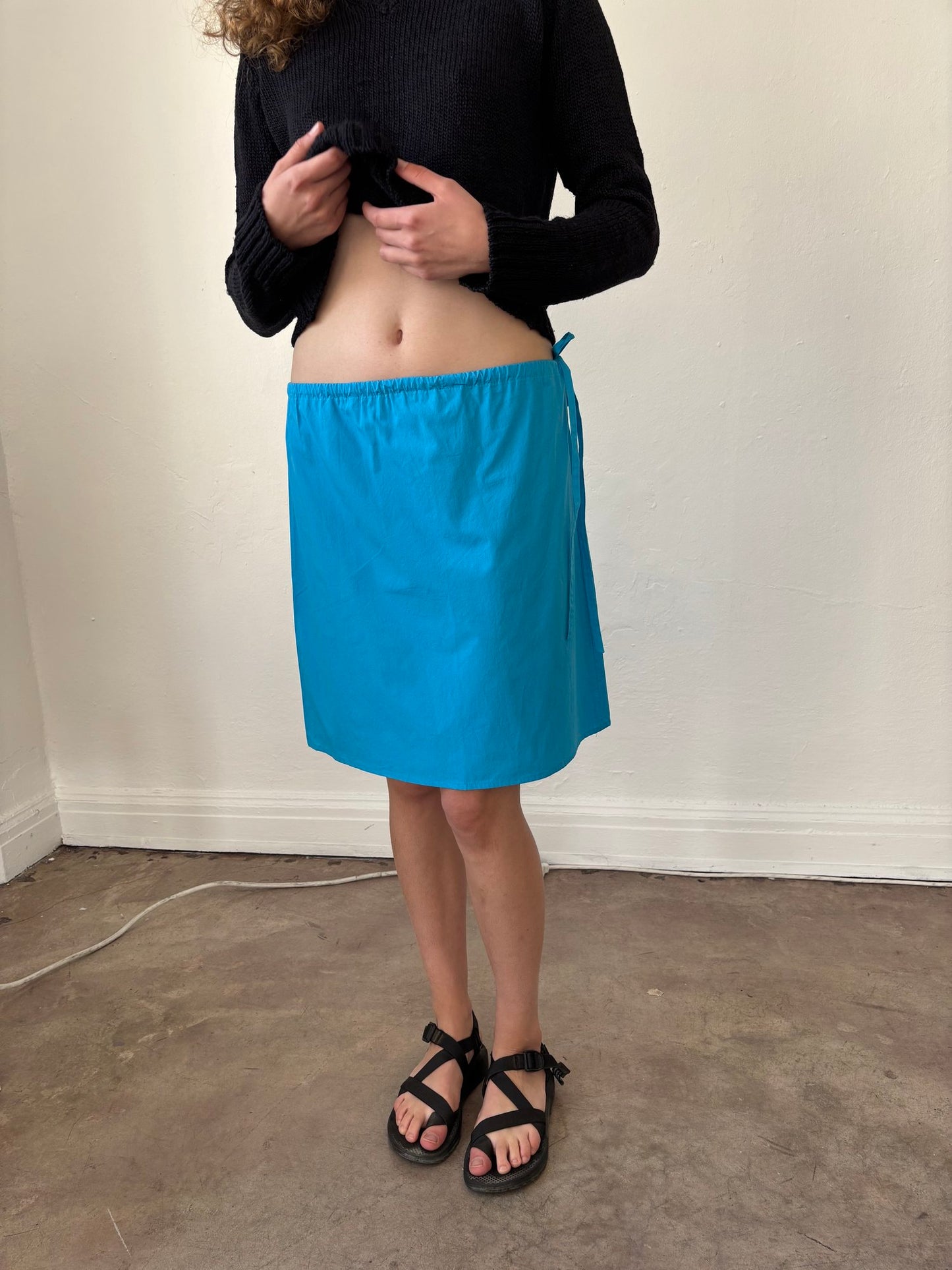 Straight Skirt in Turquoise