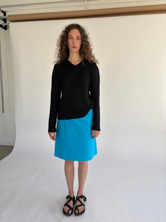 Straight Skirt in Turquoise