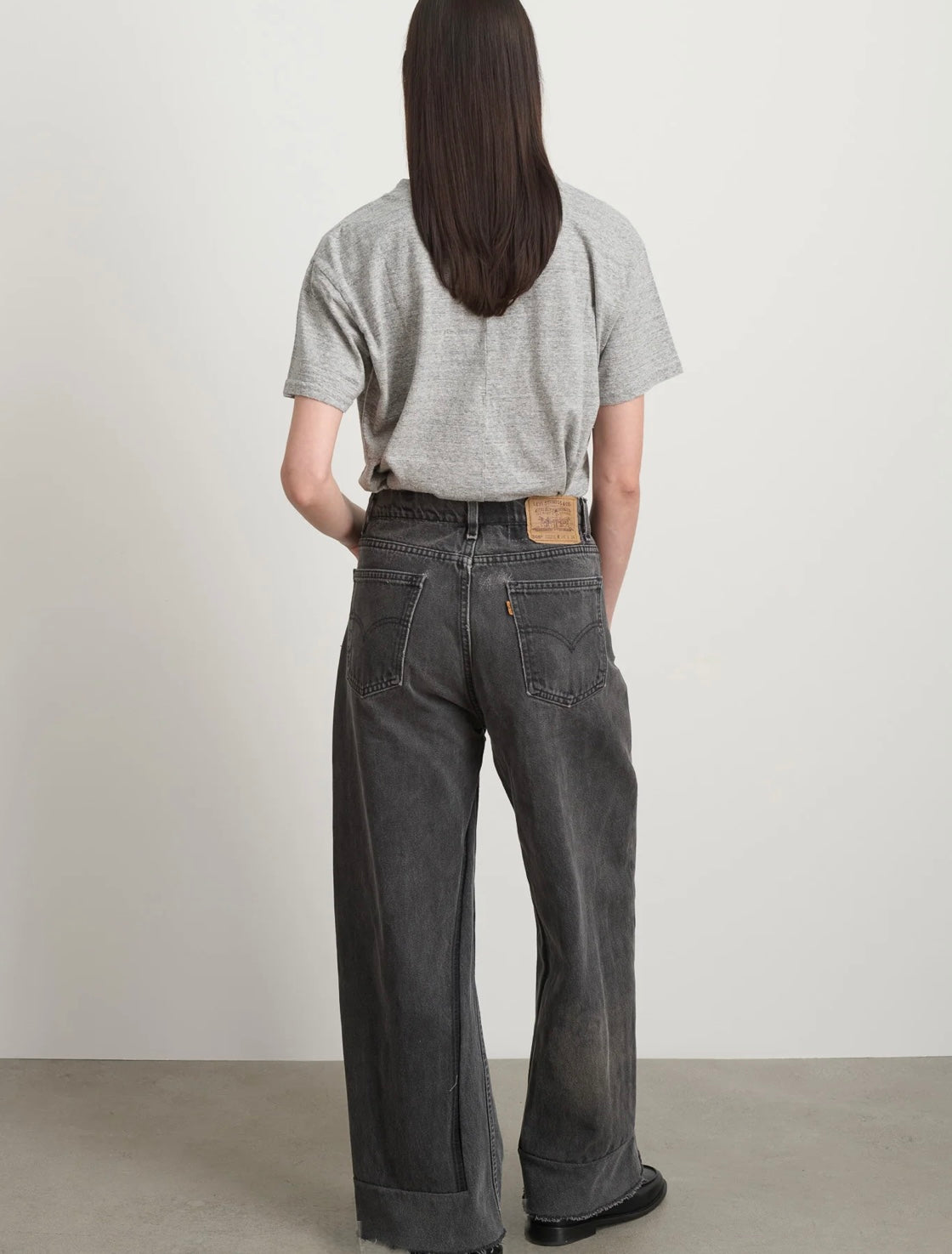 Reworked Vintage Culotte in Vintage Black