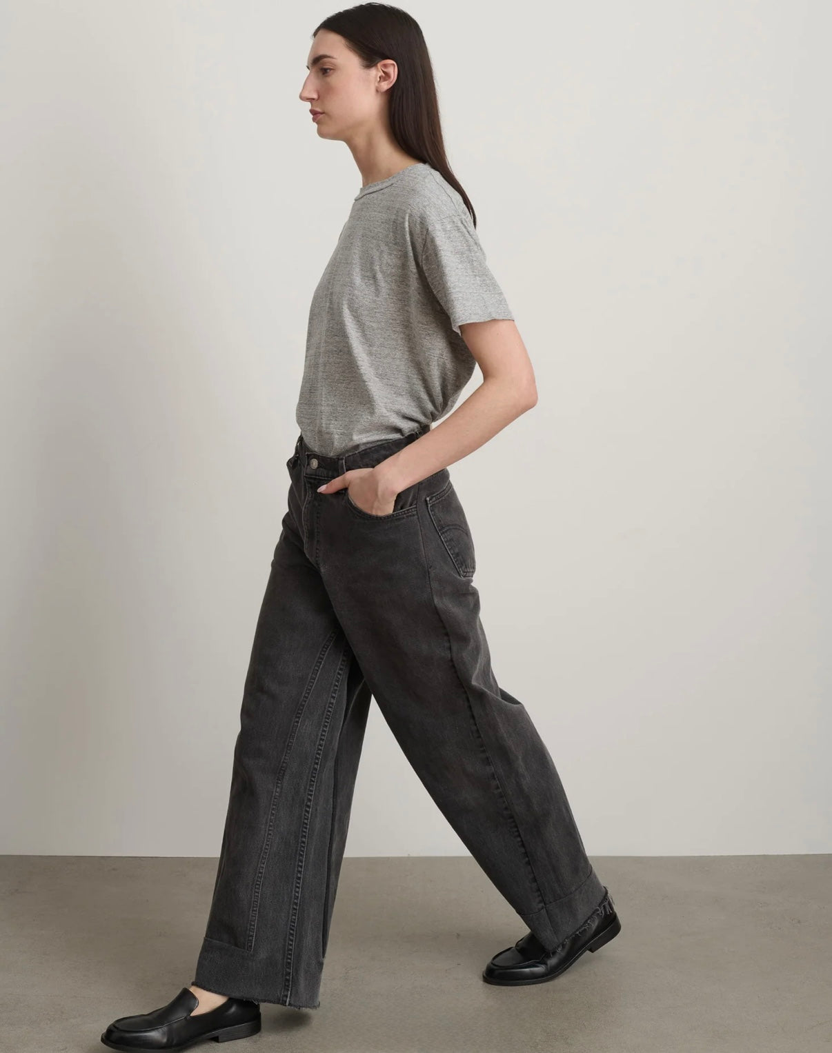 Reworked Vintage Culotte in Vintage Black