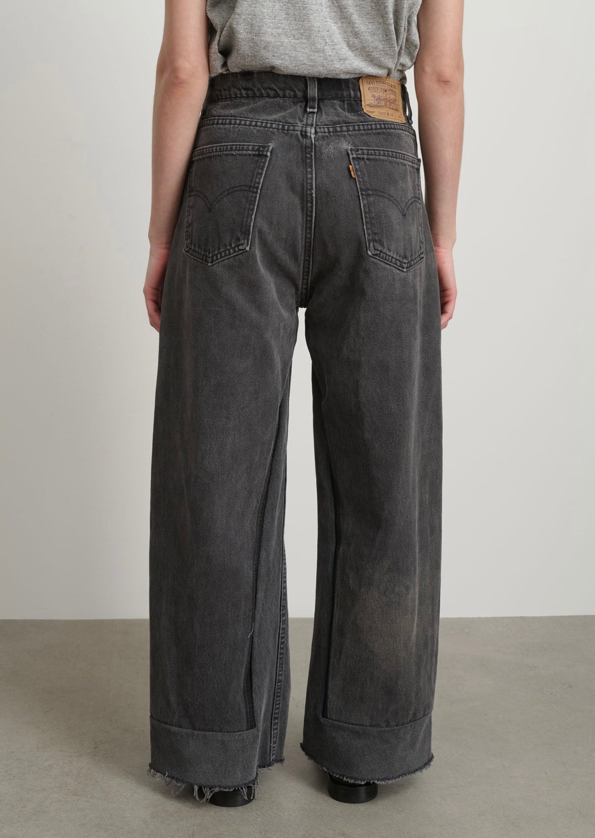 Reworked Vintage Culotte in Vintage Black