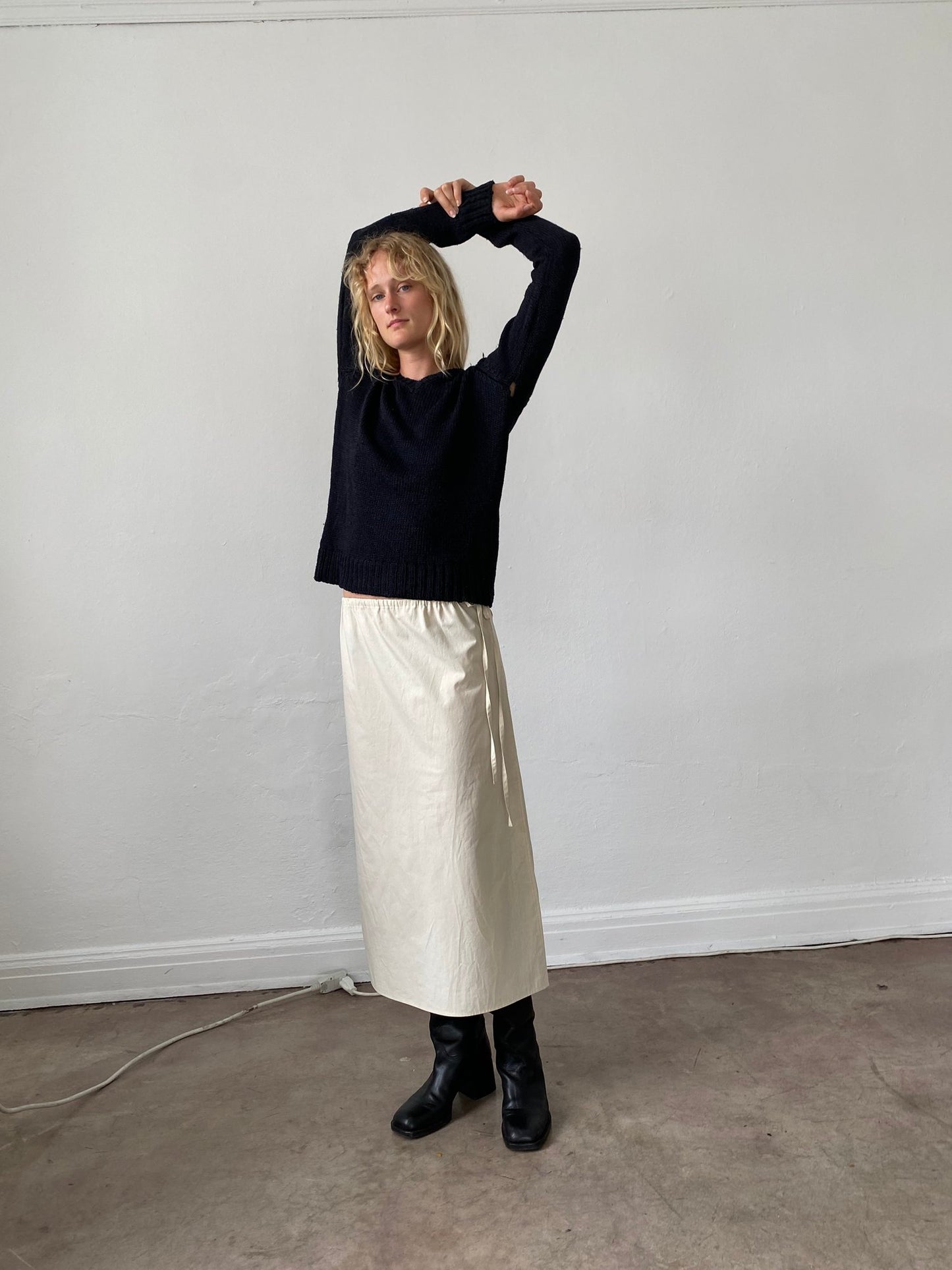 Column Skirt in Rice