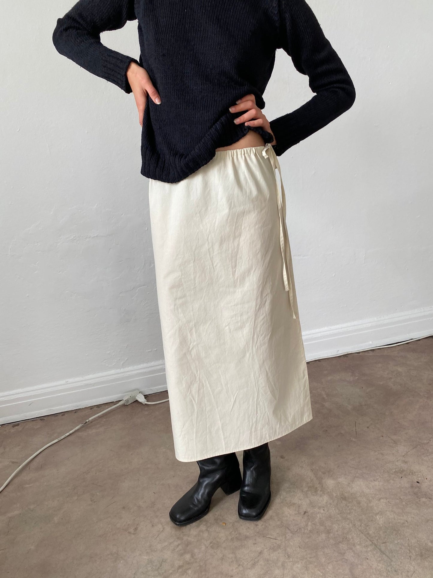 Column Skirt in Rice