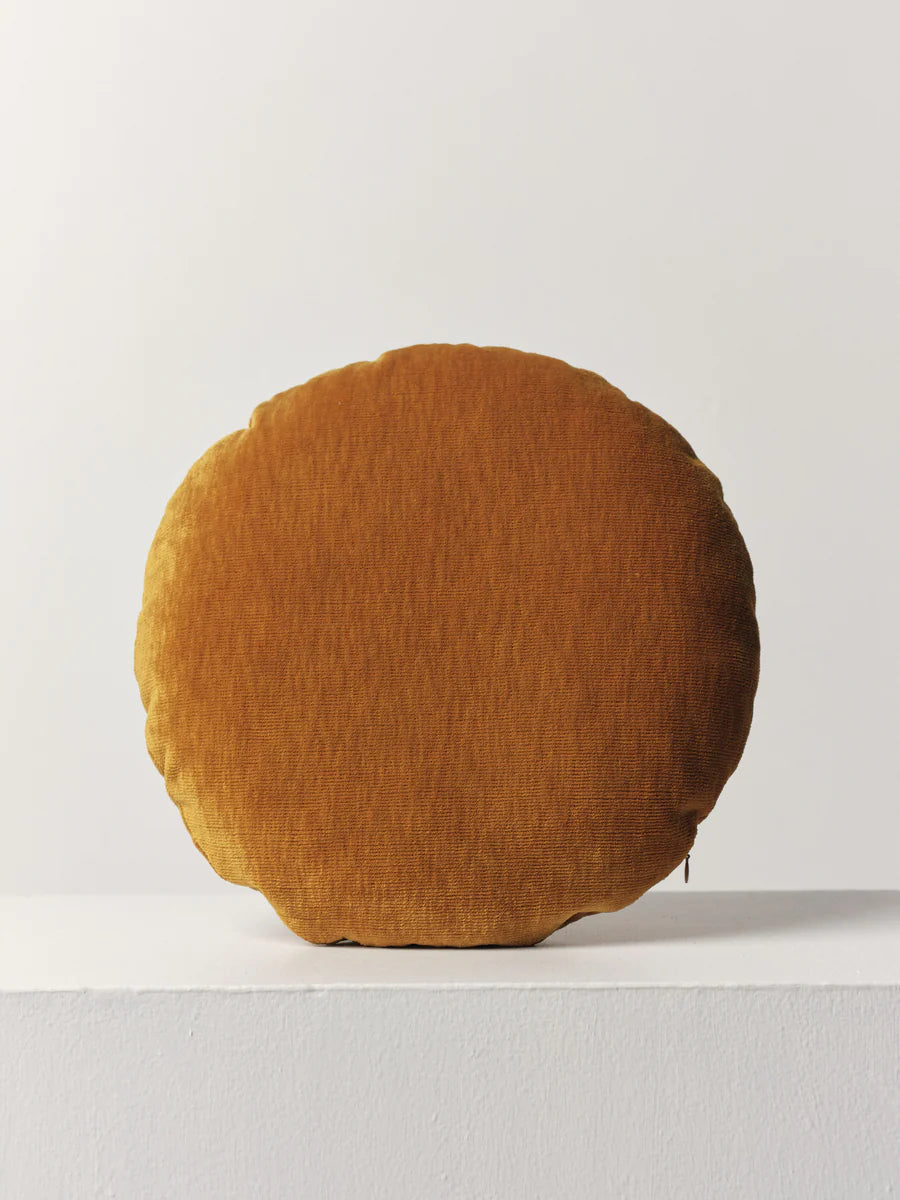 Disc Cushion in Bezant Velvet