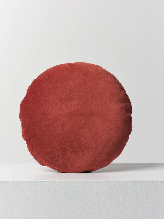 Disc Cushion in Burnt Umber