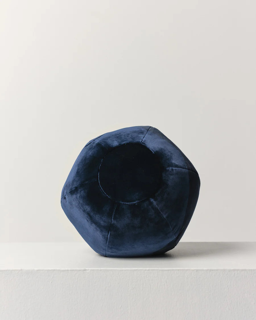 Globe Cushion in Baikal Velvet