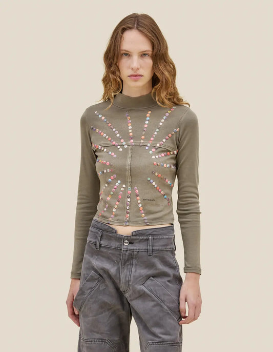 Baby Lapped Turtleneck in Flash