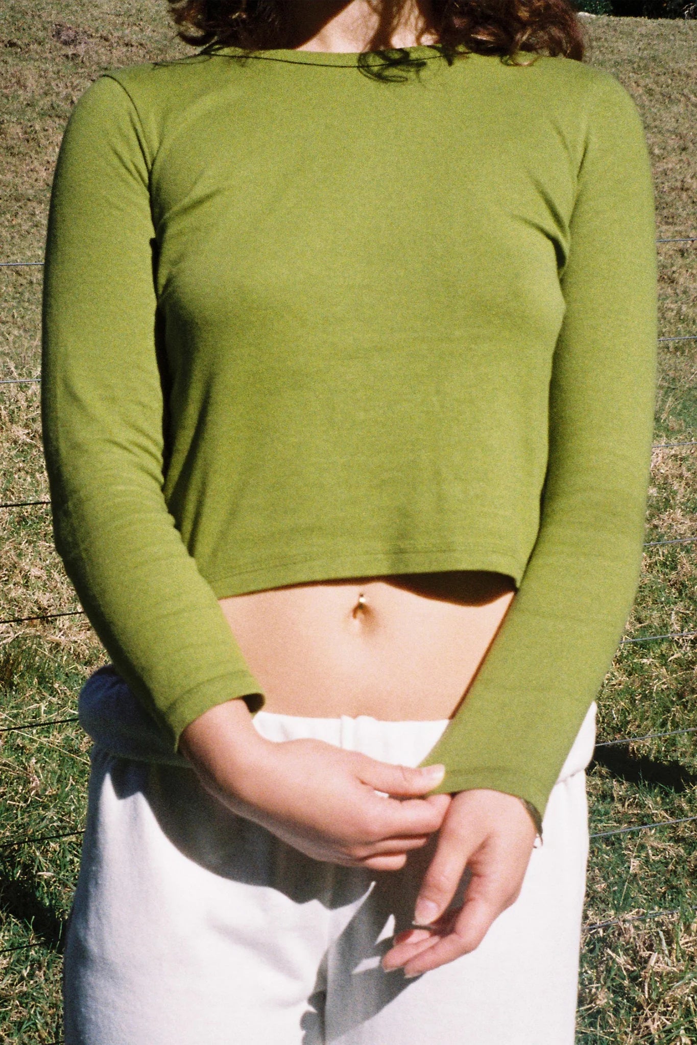 Longsleeve Mini Tee in Moss