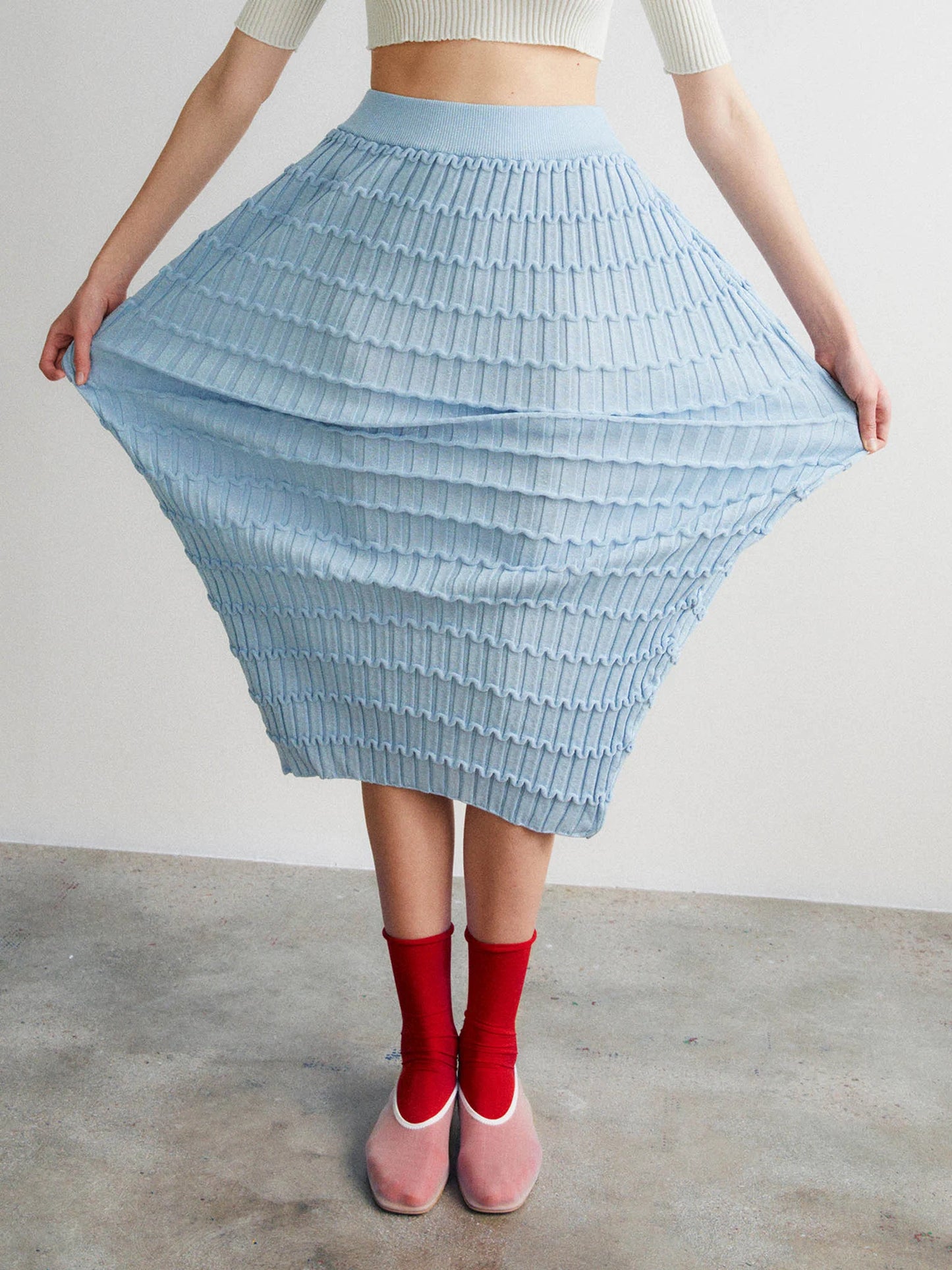 Mizuki Skirt in Light Blue