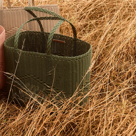 Basket Tote Medium in Cactus