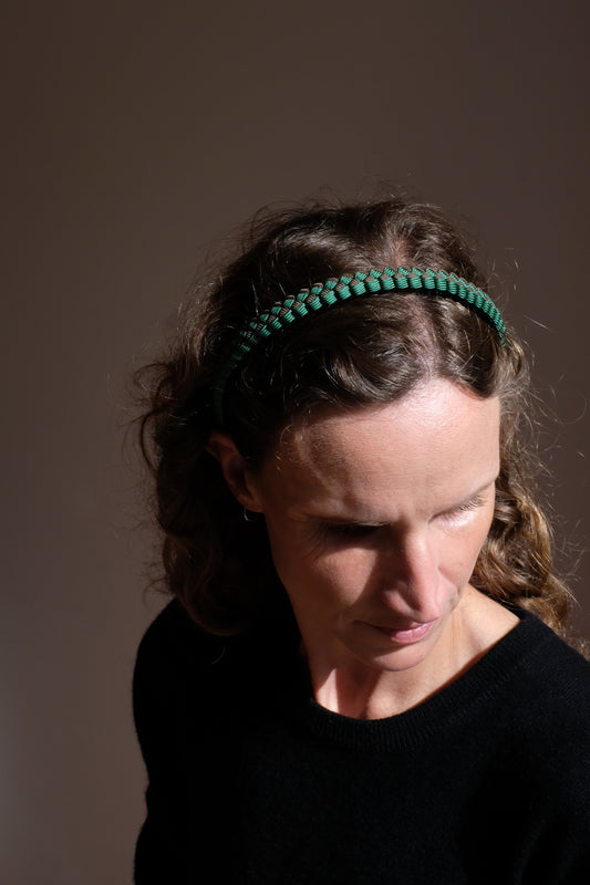 Braided Headband in Parsley/Olive