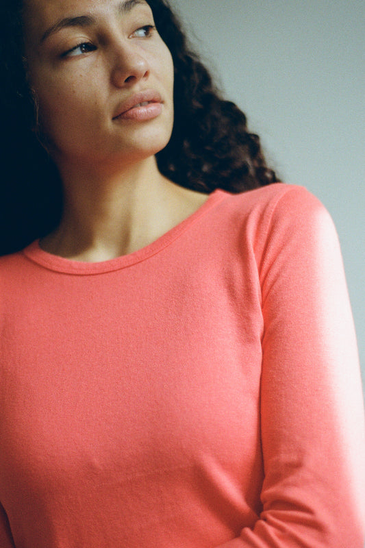Longsleeve Mini Tee in Tomato