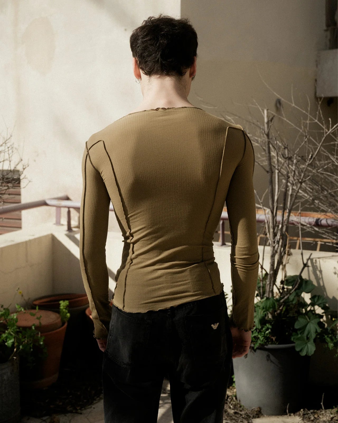 Omato Long Sleeve in Jade Brown