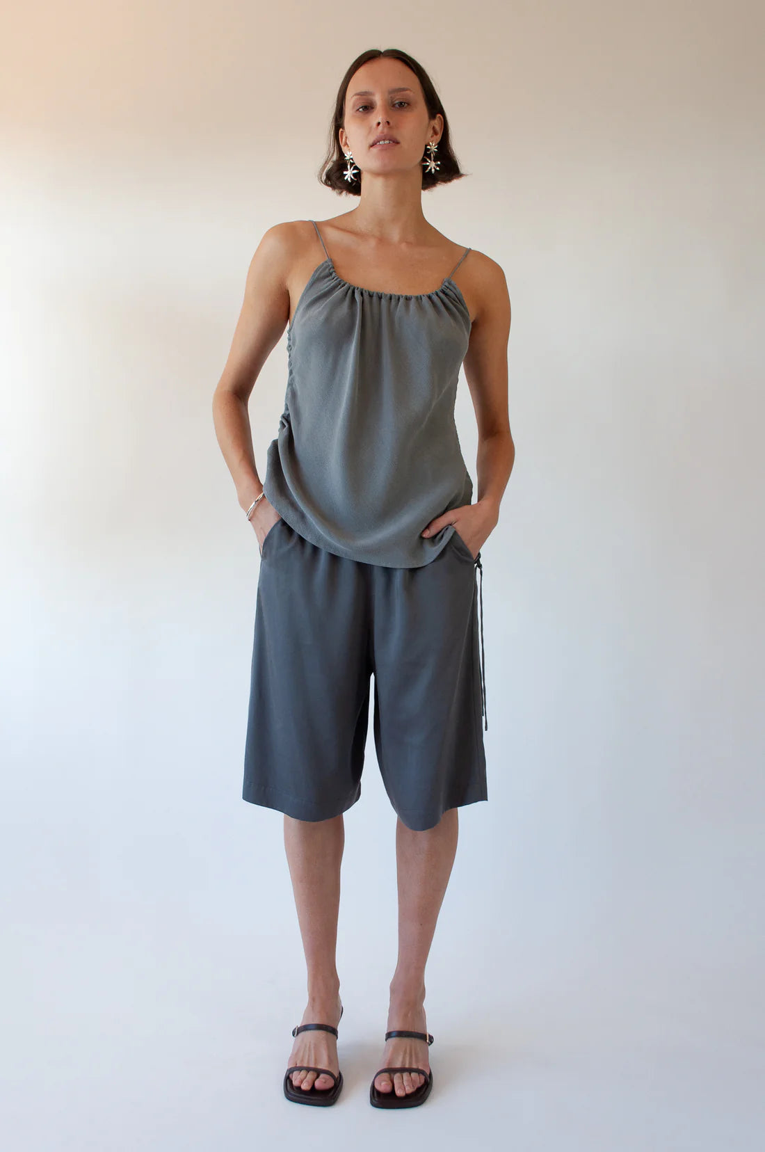 Boxing Short in Steel