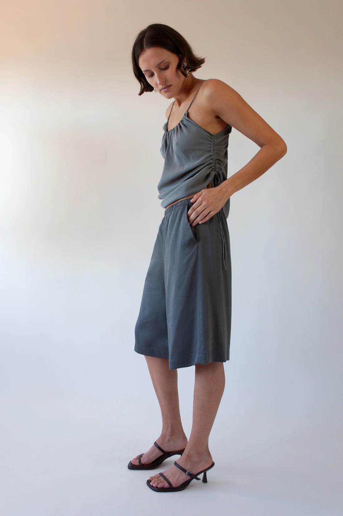 Boxing Short in Steel