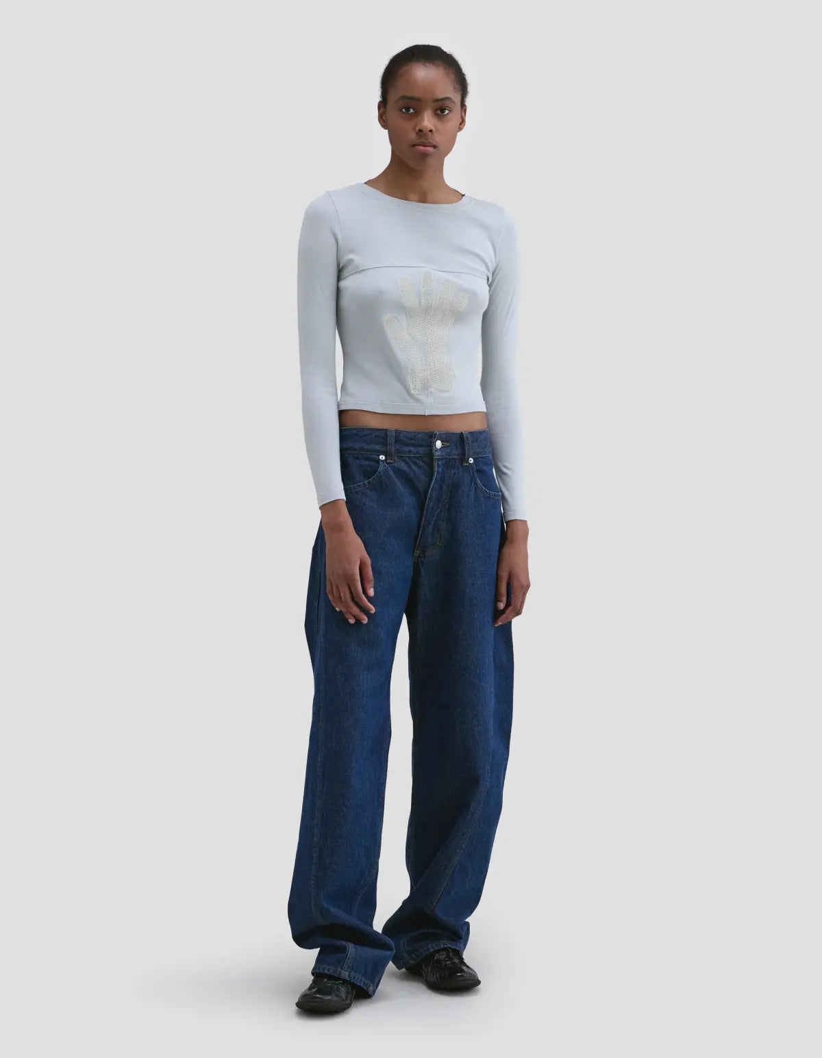 Lapped Baby Crewneck in Glove