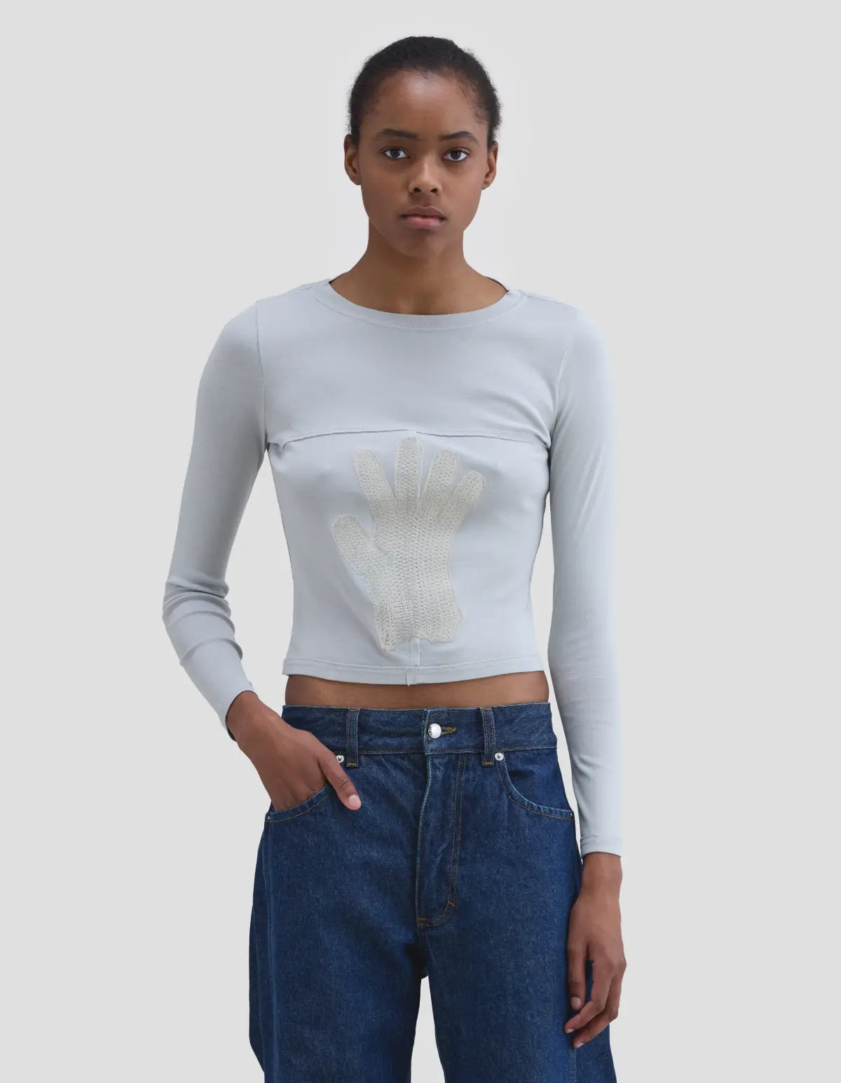 Lapped Baby Crewneck in Glove