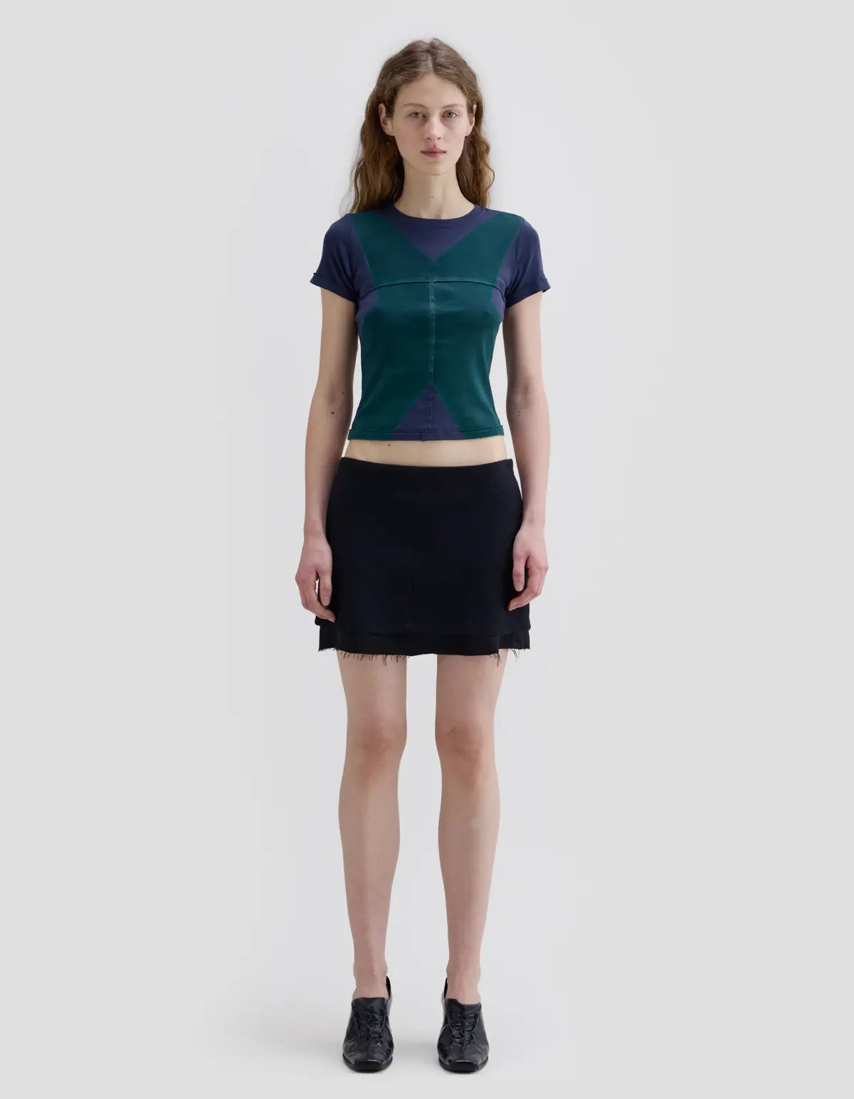 Lapped Baby Tee in Axis
