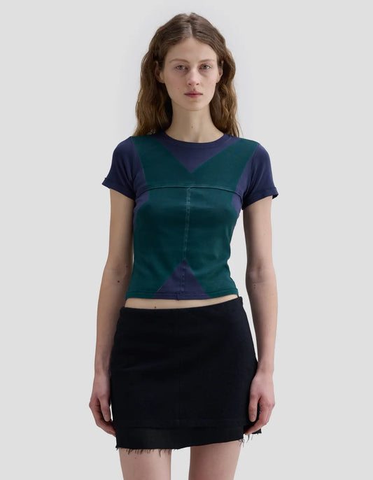 Lapped Baby Tee in Axis