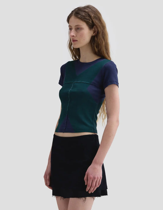 Lapped Baby Tee in Axis