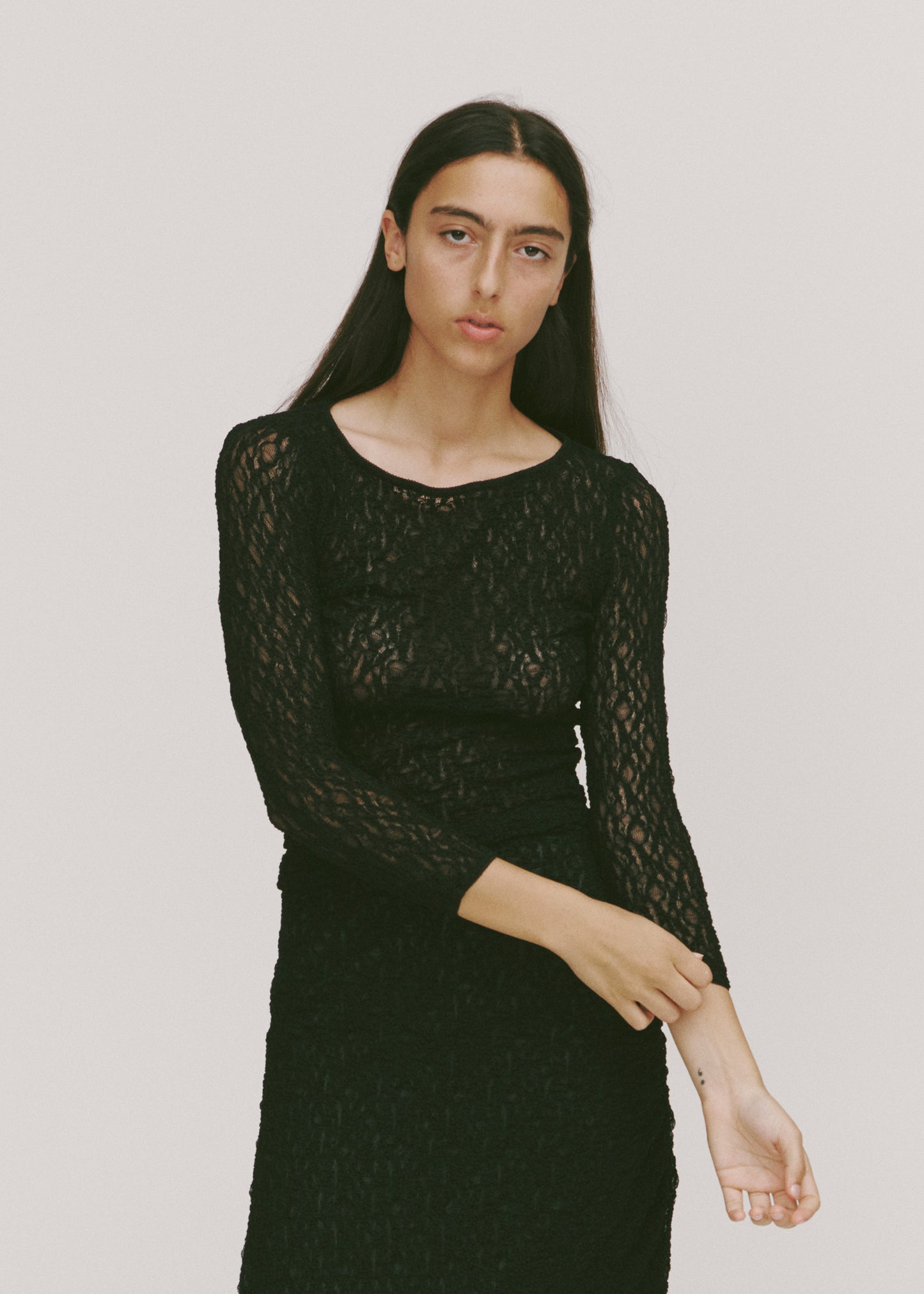 Impression Lace Top in Black