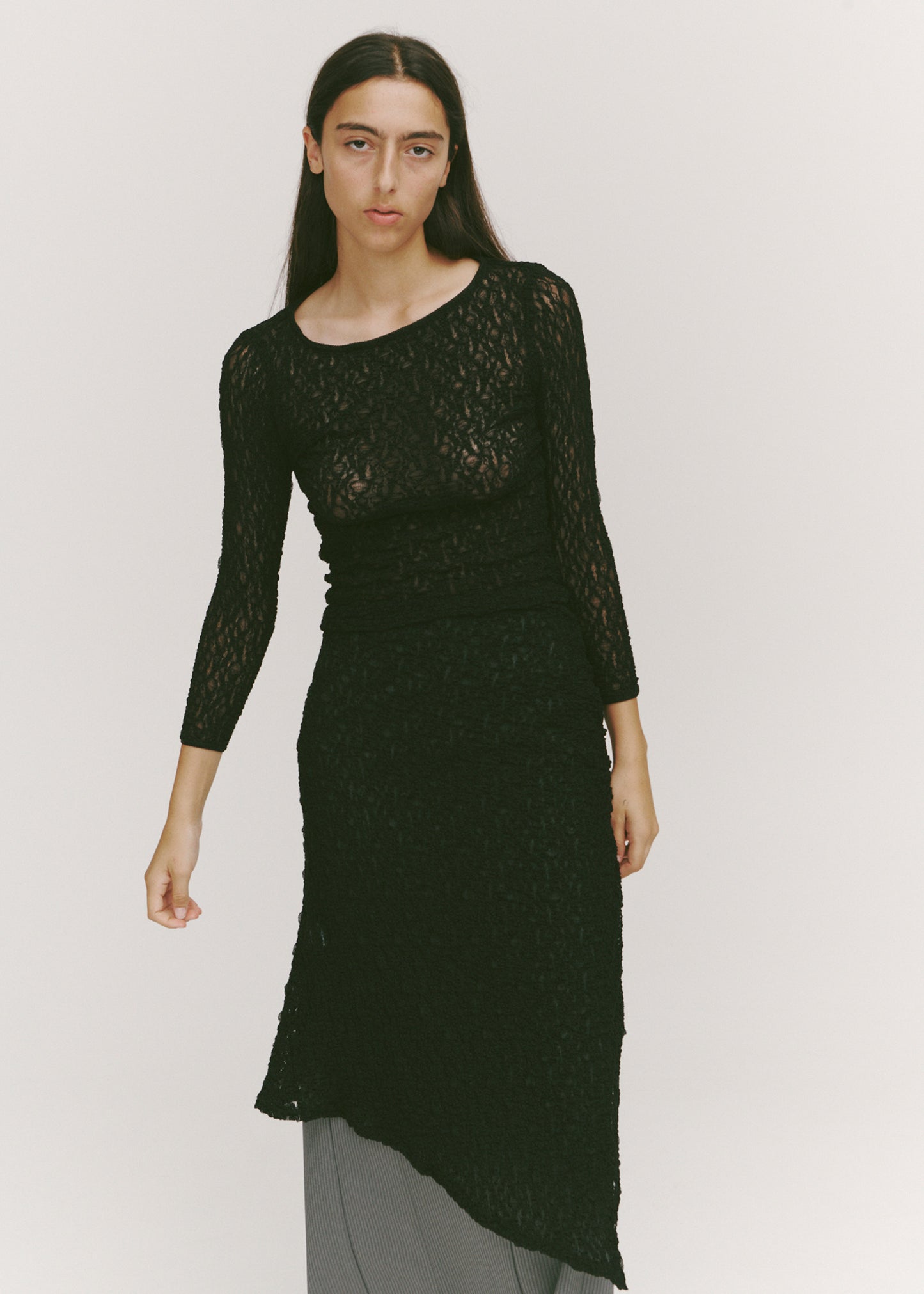 Impression Lace Skirt in Black