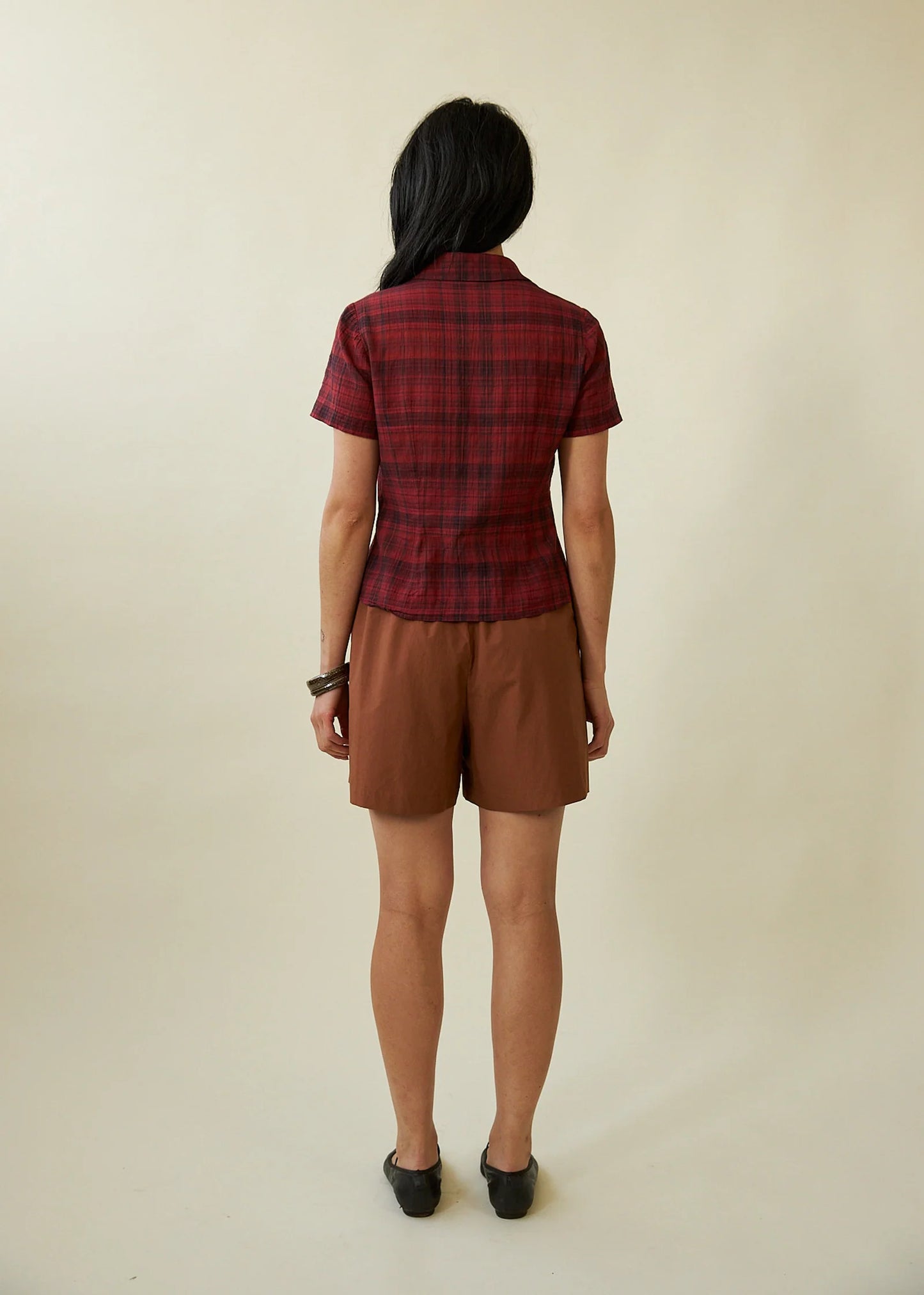 Evie Shirt in Dahlia Tartan