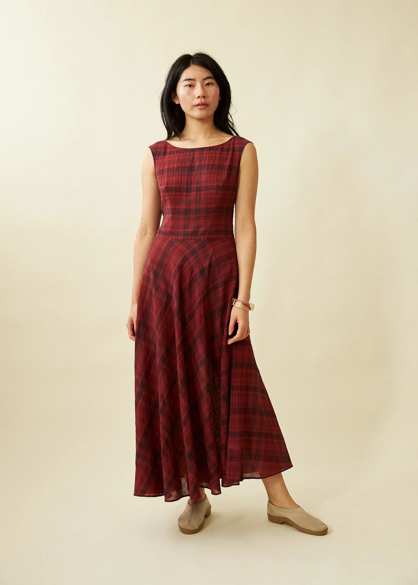 Cleo Dress in Dahlia Tartan