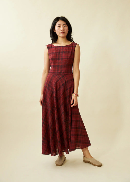 Cleo Dress in Dahlia Tartan