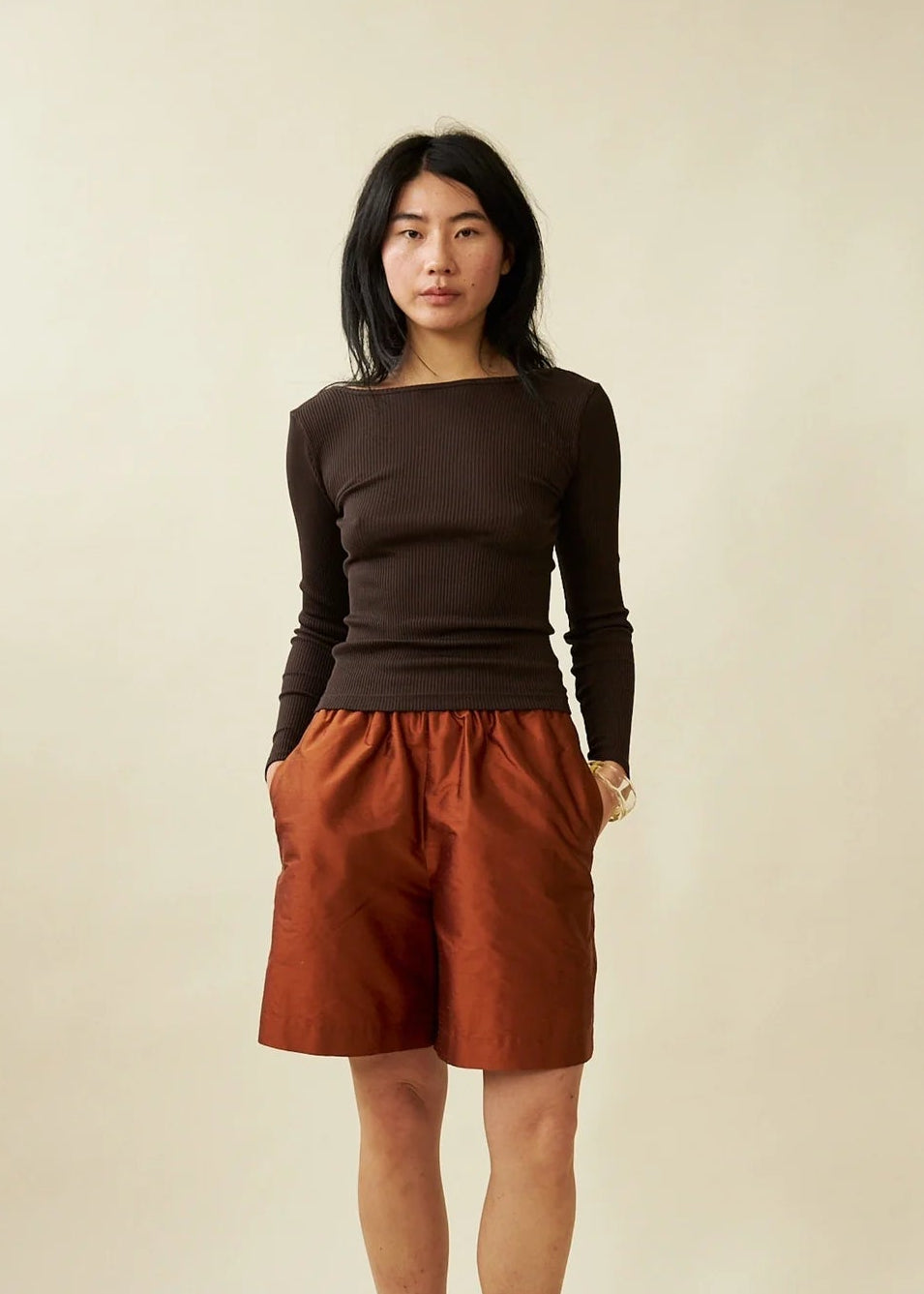 Ballerine Long Sleeve in Cocoa