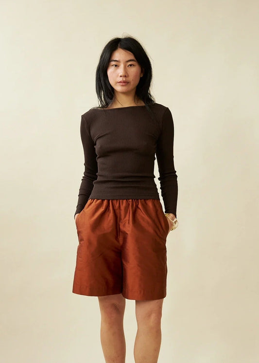 Ballerine Long Sleeve in Cocoa