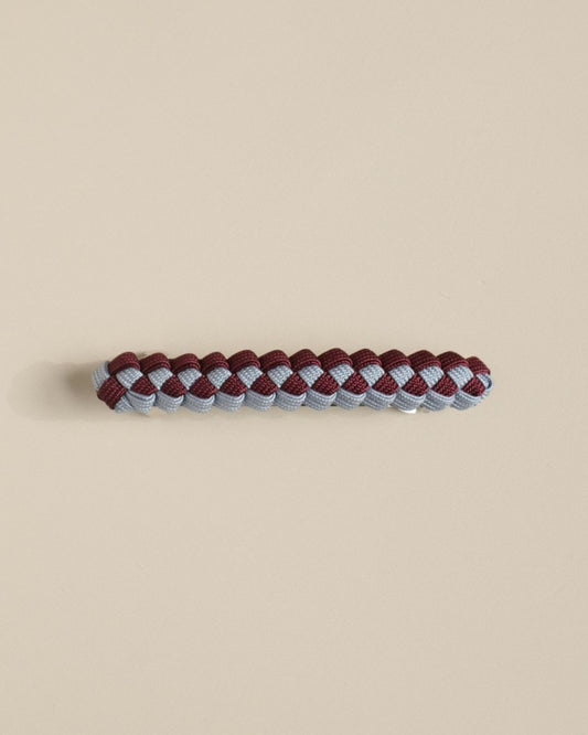 Barrette in Periwinkle/Sienna