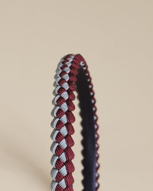 Braided Headband in Periwinkle/Sienna