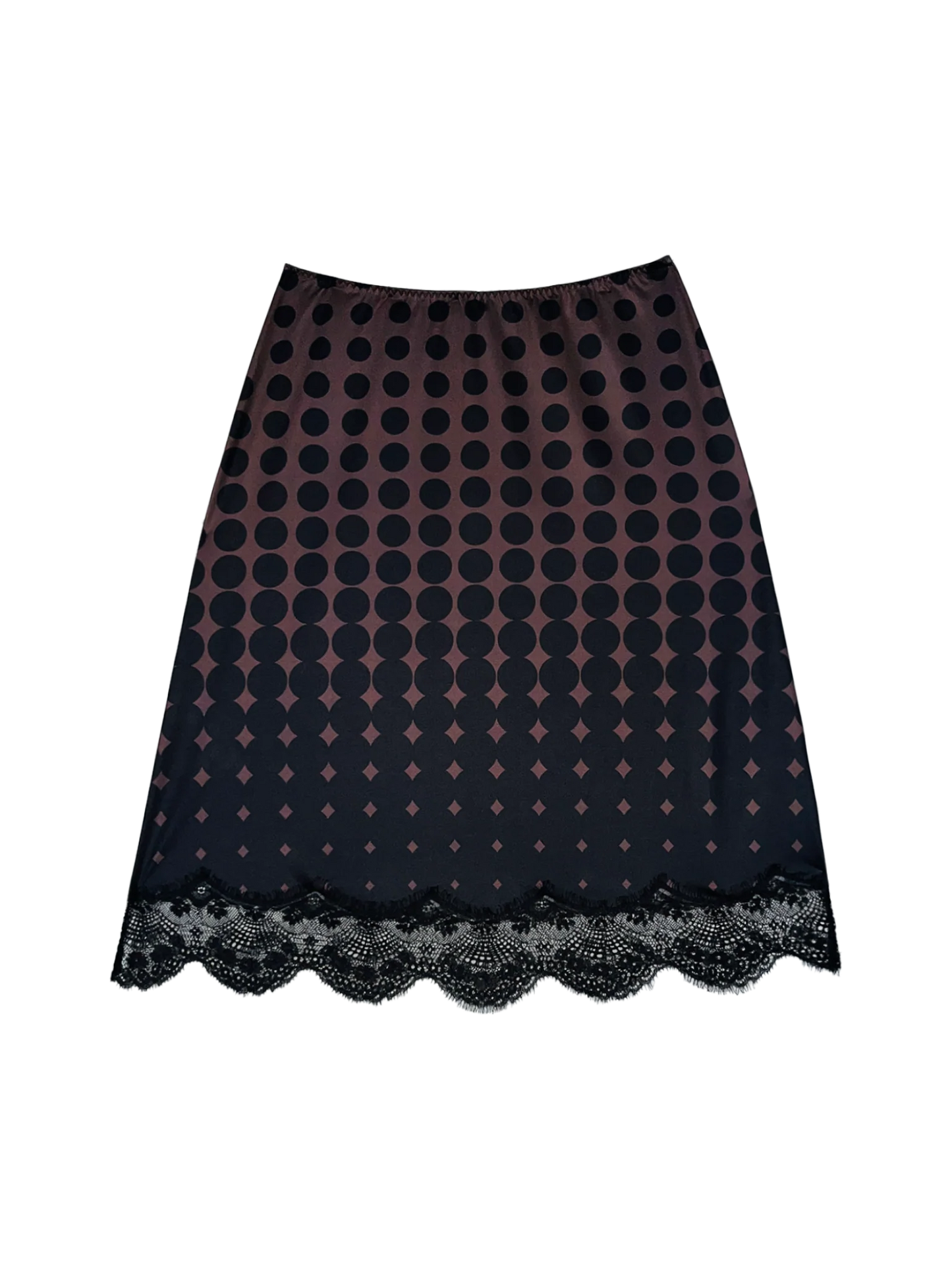 Print Slip Skirt in Spot
