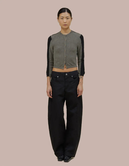 Racer Cardigan in Raven