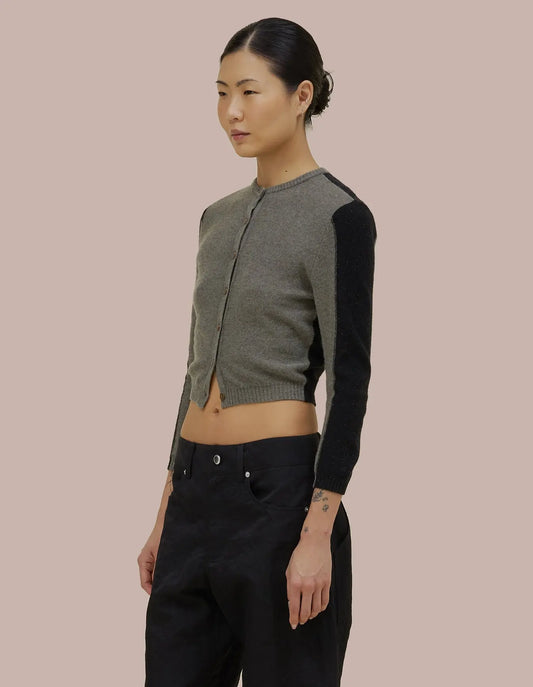 Racer Cardigan in Raven