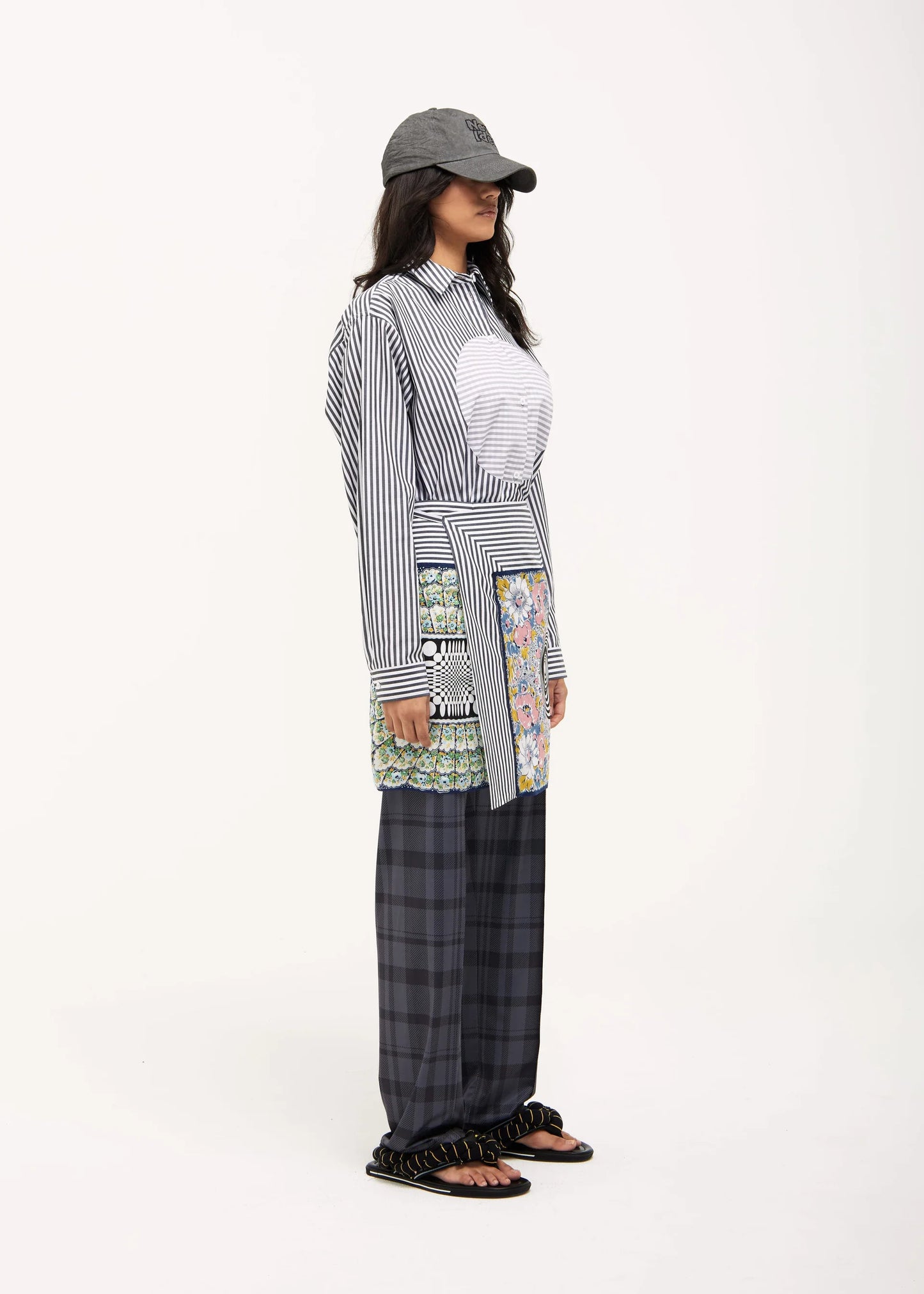 Handkerchief Sarong in Blue with Mixed Handkerchief Print