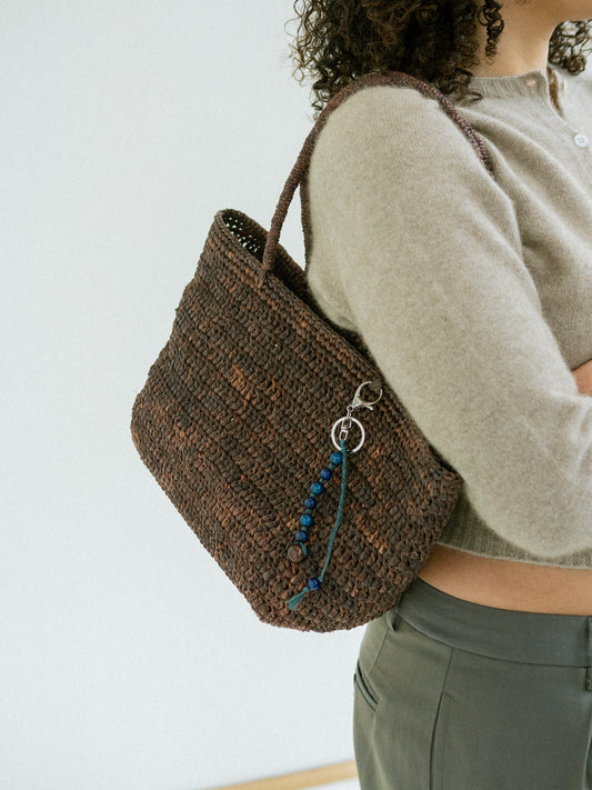 Charm Tote in Mid Brown