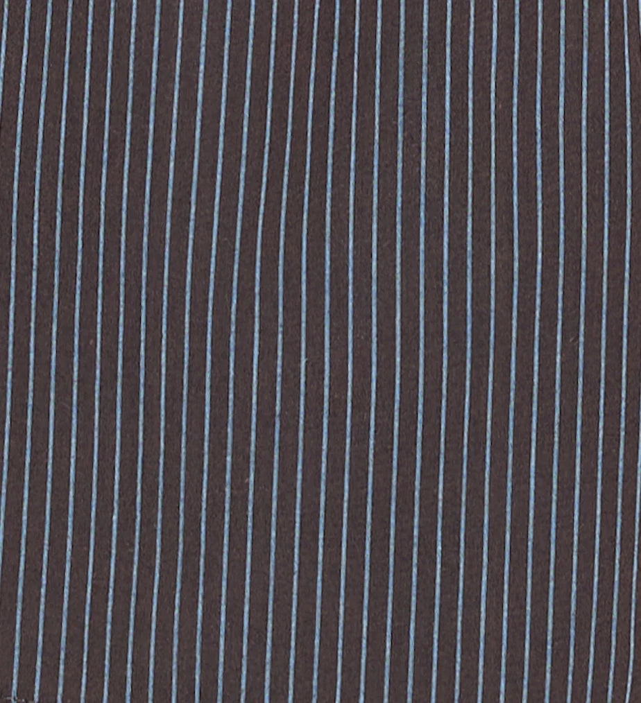 Ease Trouser in Brown, Blue Stripe