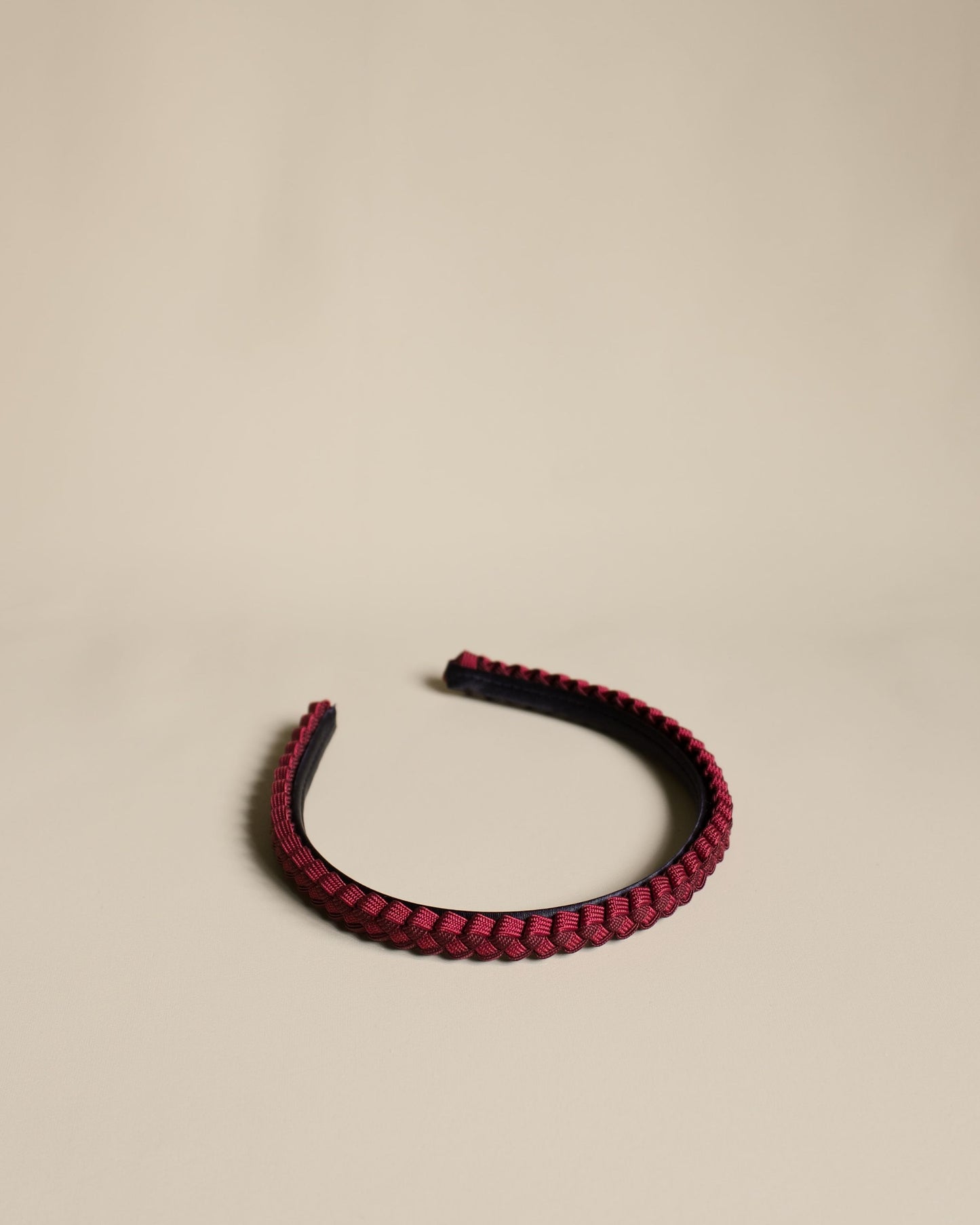 Braided Headband in Sienna/Raspberry