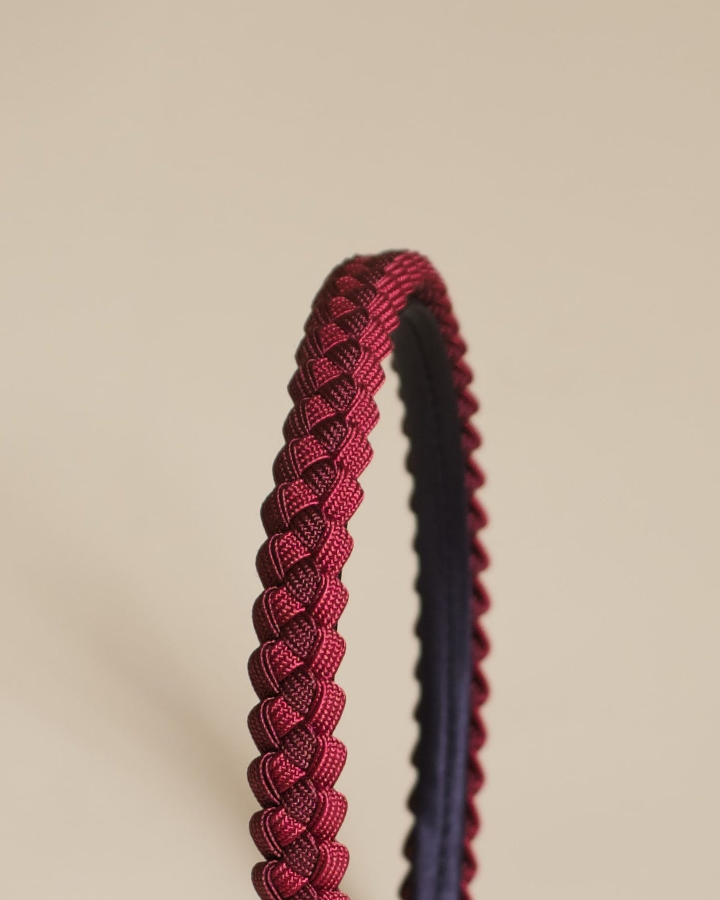Braided Headband in Sienna/Raspberry