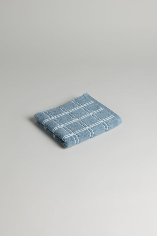 Ness Hand Towel in Celeste & Chalk