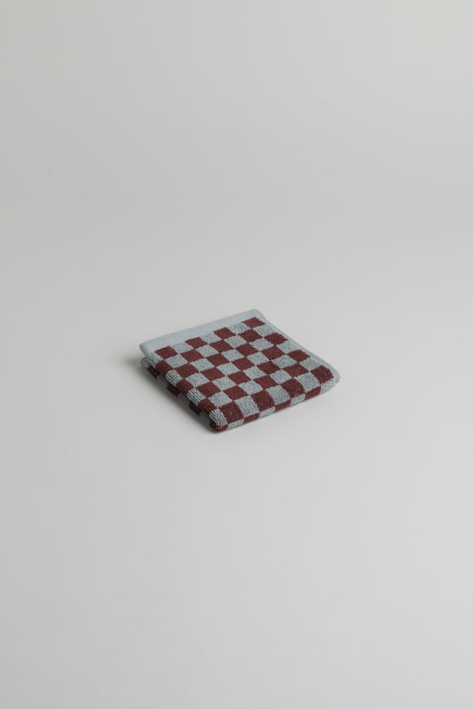 Quill Face Cloth in Cement & Rhus