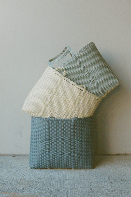Basket Tote Large in Paloblue