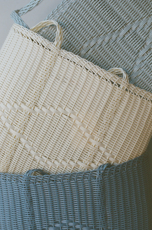 Basket Tote Large in Vanilla