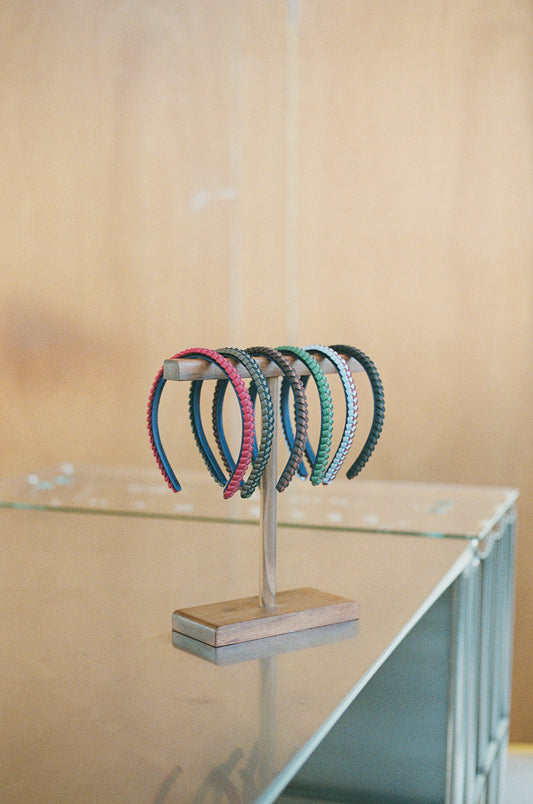 Braided Headband in Nutmeg/Bean