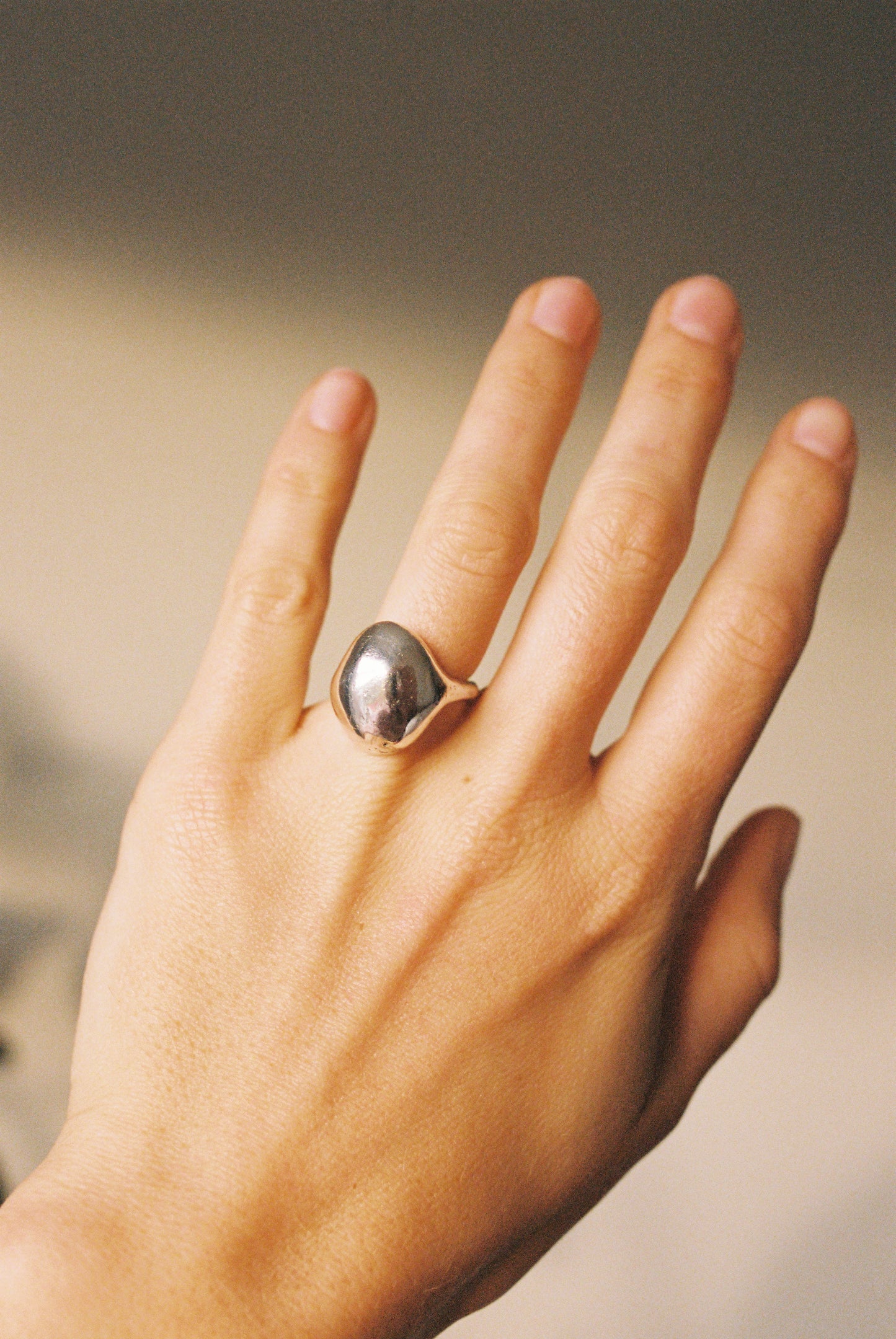 Silver Egg Ring