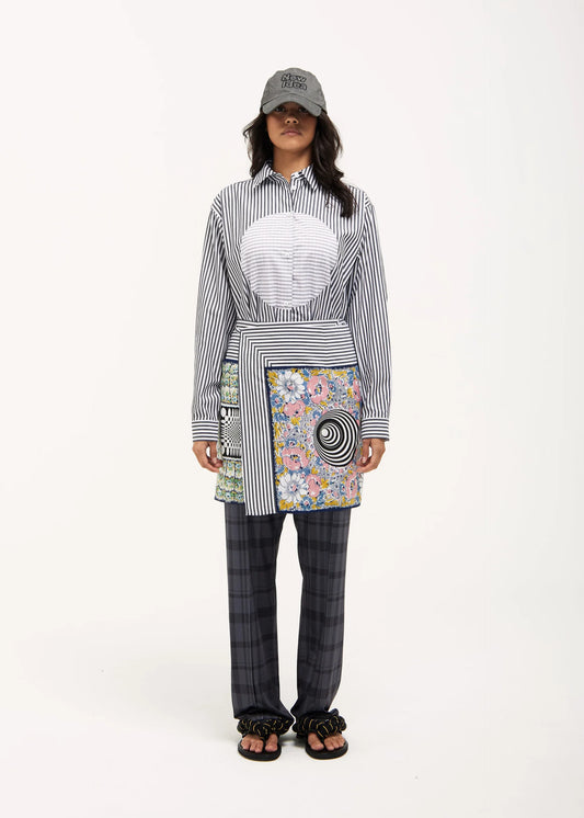 Handkerchief Sarong in Blue with Mixed Handkerchief Print